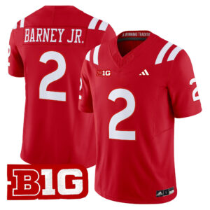 Jacory Barney Jr. Jersey #2 Nebraska Cornhuskers 2026 All Stitched