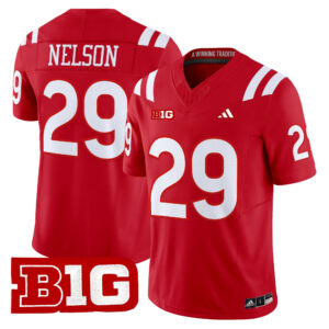 Carter Nelson Jersey #29 Nebraska Cornhuskers 2026 All Stitched