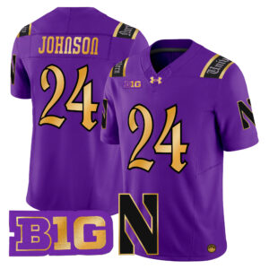 Jamaal Johnson Jersey #24 Northwestern Wildcats 2026 All Stitched