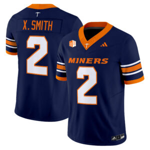 Xavier Smith Jersey #2 UTEP Miners 2026 All Stitched