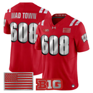 Mad Town Jersey #608 Wisconsin Badgers 2026 Lambeau All Stitched