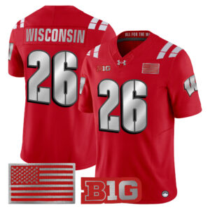 Wisconsin Jersey #26 Wisconsin Badgers 2026 Lambeau All Stitched