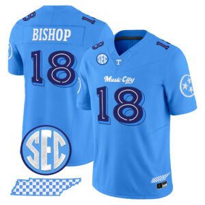 DeSean Bishop Jersey #18 Tennessee Volunteers Music City Edition All Stitched