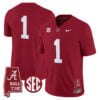 Team Jersey #1 Alabama Crimson Tide 2026 Alabama Map All Stitched