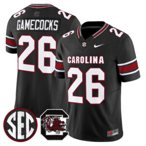 Gamecocks Jersey #26 South Carolina Gamecocks 2026 All Stitched