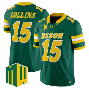 Mekhi Collins Jersey #15 North Dakota State Bison 2026 All Stitched