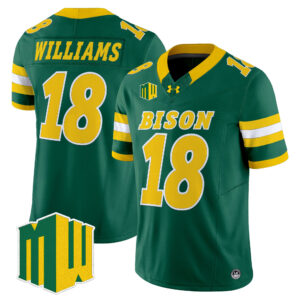 Jackson Williams Jersey #18 North Dakota State Bison 2026 All Stitched