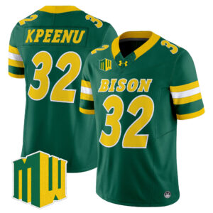 Barry Kpeenu Jersey #32 North Dakota State Bison 2026 All Stitched