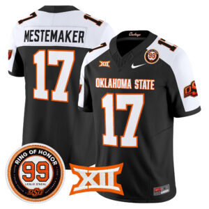 Drew Mestemaker Jersey #17 Oklahoma State Cowboys 2026 Leslie O'neal Patch All Stitched