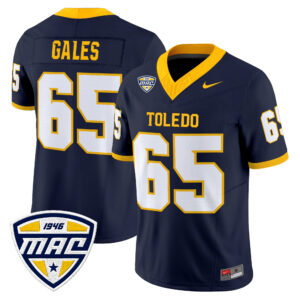 Stephen Gales Jersey #65 Toledo Rockets 2026 All Stitched