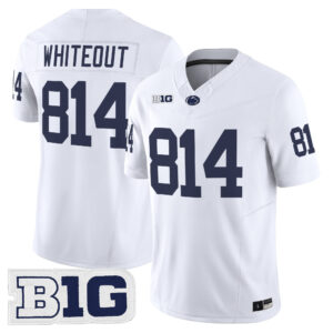 WHITEOUT Jersey #814 Penn State Nittany Lions 2026 All Stitched