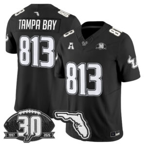 Tampa Bay Jersey #813 South Florida Bulls 30th Anniversary Patch All Stitched
