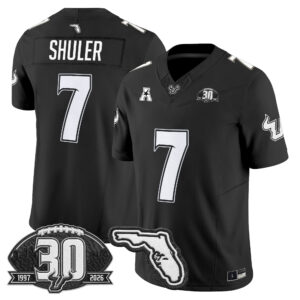Jhalyn Shuler Jersey #7 South Florida Bulls 30th Anniversary Patch All Stitched