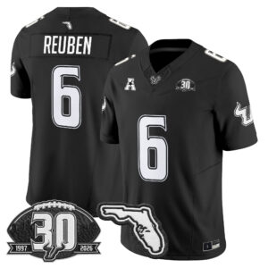 Mudia Reuben Jersey #6 South Florida Bulls 30th Anniversary Patch All Stitched