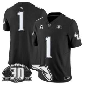 Team Jersey #1 South Florida Bulls 30th Anniversary Patch All Stitched