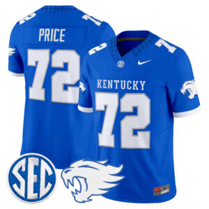 Coleton Price Jersey #72 Kentucky Wildcats 2026 All Stitched