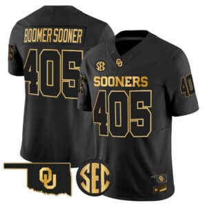 Boomer Sooner Jersey #405 Oklahoma Sooners 2026 Gold All Stitched