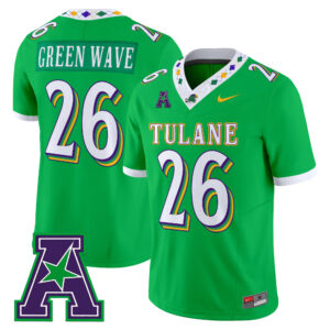 Green Wave Jersey #26 Tulane Green Wave 2026 City Edition All Stitched