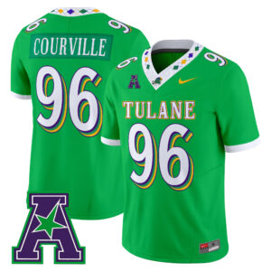 Jackson Courville Jersey #96 Tulane Green Wave 2026 City Edition All Stitched