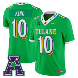 Shaun King Jersey #10 Tulane Green Wave 2026 City Edition All Stitched