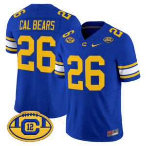 Cal Bears Jersey #26 California Golden Bears Throwback All Stitched