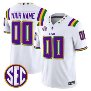 LSU Tigers 2026 "Mardi Gras Edition'' Vapor Limited Custom Jersey - All Stitched