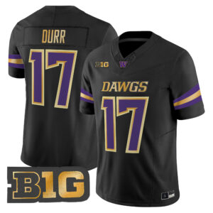Elijah Durr Jersey #17 Washington Huskies 2026 Unleash the Dawgs All Stitched