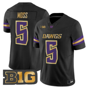 Christian Moss Jersey #5 Washington Huskies 2026 Unleash the Dawgs All Stitched
