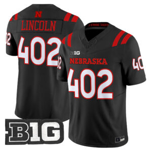 Lincoln Jersey #402 Nebraska Cornhuskers 2026 Alternate All-black All Stitched