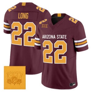 Owen Long Jersey #22 Arizona State Sun Devils Roses & Devils All Stitched