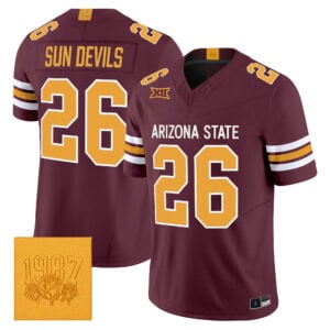 Sun Devils Jersey #26 Arizona State Sun Devils Roses & Devils All Stitched