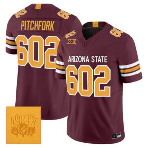 Pitchfork Jersey #602 Arizona State Sun Devils Roses & Devils All Stitched