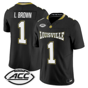 Isaac Brown Jersey #1 Louisville Cardinals For The Ville All Stitched