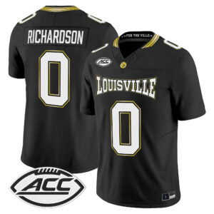 Tre Richardson Jersey #0 Louisville Cardinals For The Ville All Stitched