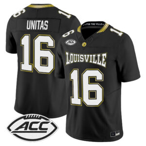 Johnny Unitas Jersey #16 Louisville Cardinals For The Ville All Stitched