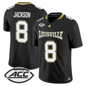Lamar Jackson Jersey #8 Louisville Cardinals For The Ville All Stitched