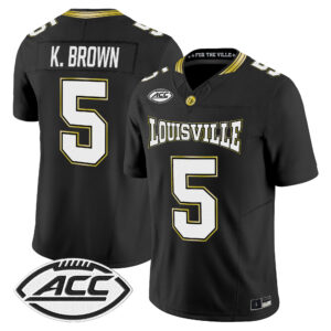Keyjuan Brown Jersey #5 Louisville Cardinals For The Ville All Stitched