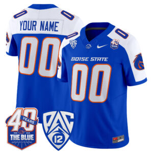 Boise State Broncos 2026 Vapor Limited Custom Jersey - 40th Anniversary Patch - All Stitched