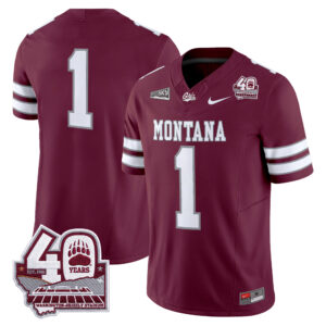 Team Jersey #1 Montana Grizzlies 2026 40th Anniversary Patch All Stitched