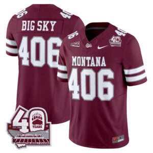 Big Sky Jersey #406 Montana Grizzlies 2026 40th Anniversary Patch All Stitched