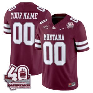 Montana Grizzlies 2026 Vapor Limited Custom Jersey - 40th Anniversary Patch - All Stitched