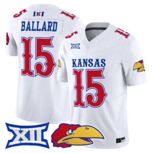 Cole Ballard Jersey #15 Kansas Jayhawks 2026 All Stitched