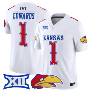 Dylan Edwards Jersey #1 Kansas Jayhawks 2026 All Stitched