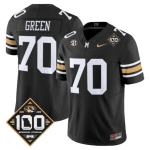 Cayden Green Jersey #70 Missouri Tigers 100th Anniversary Edition All Stitched