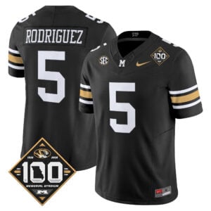 Nicholas Rodriguez Jersey #5 Missouri Tigers 100th Anniversary Edition All Stitched