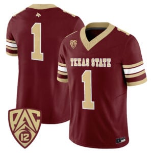 Team Jersey #1 Texas State Bobcats 2026 All Stitched