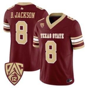 Brad Jackson Jersey #8 Texas State Bobcats 2026 All Stitched