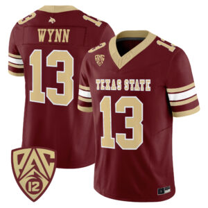 Spergon Wynn Jersey #13 Texas State Bobcats 2026 All Stitched