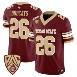 Bobcats Jersey #26 Texas State Bobcats 2026 All Stitched