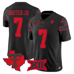 Terrance Carter Jr. Jersey #7 Texas Tech Red Raiders 2026 All Stitched
